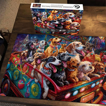 Chambre d'attractions du parc d'attractions puzzles 1000 pièces
